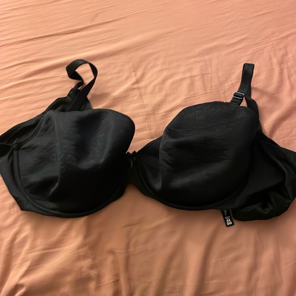 Black leopard print Bra